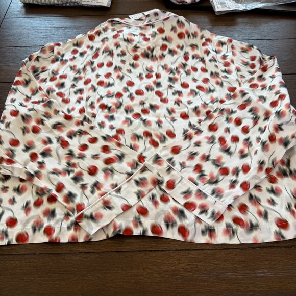 J. Crew Soft shine pajama pant set in blurry cherry print Size Large - Picture 8 of 10